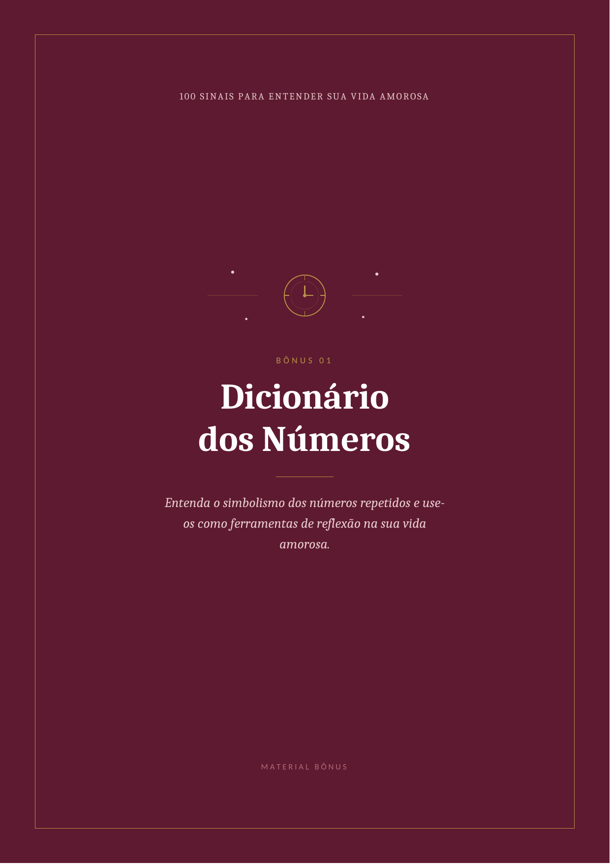Capa do bônus 01 — Dicionário dos Números